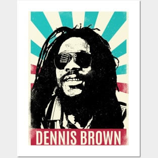 Vintage Retro Dennis Brown Posters and Art